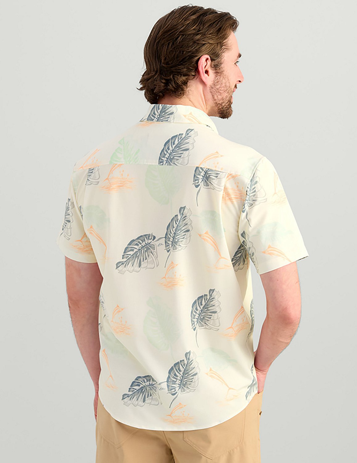 Huk Men's Kona Desert Rose Short Sleeve Shirt - view number 2