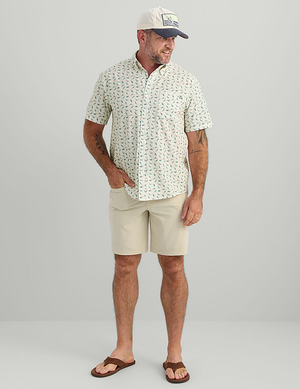 HUK Men's Kona Short Sleeve PRINT Shirt - view number 4