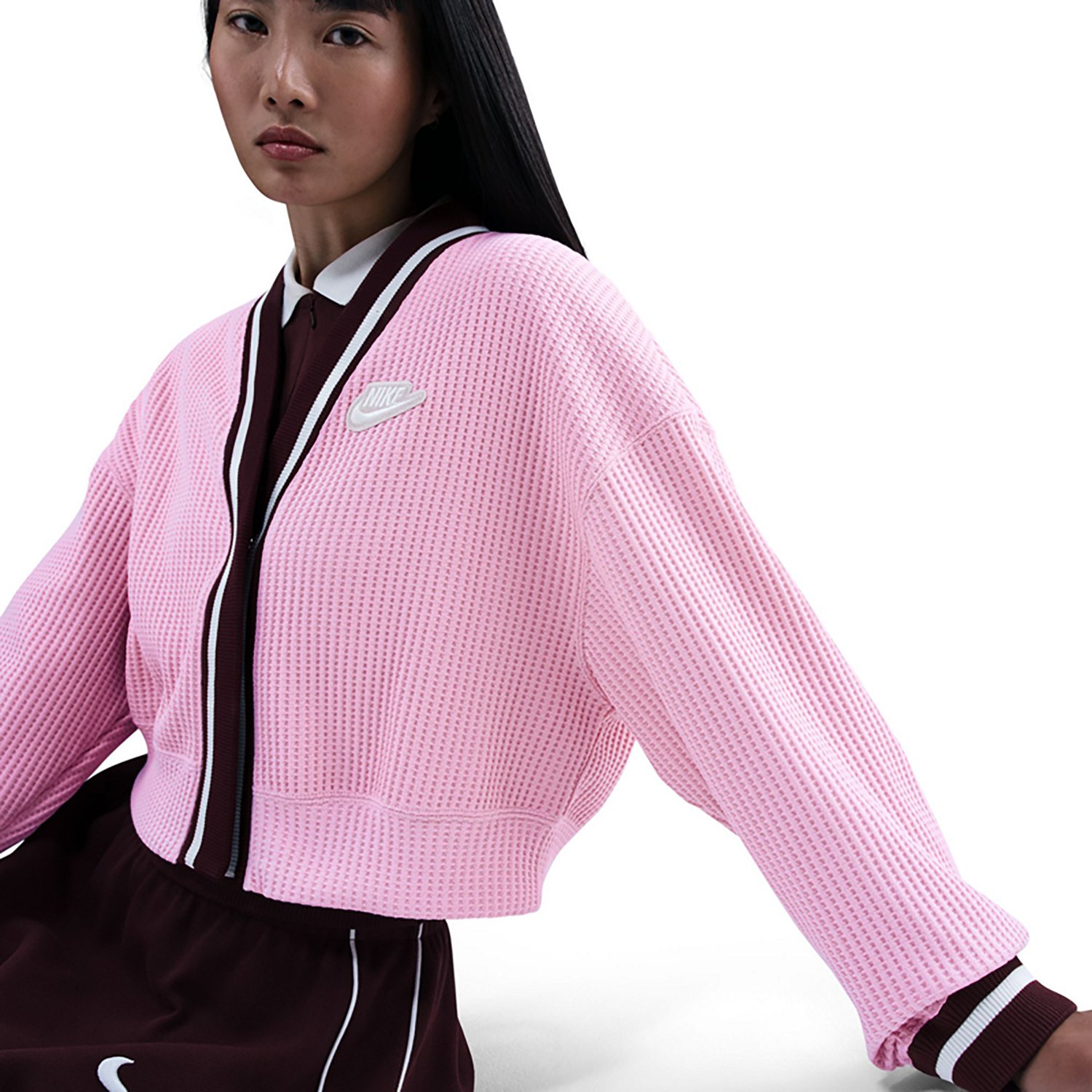Nike Women's Sportswear Waffle Knit Jacket - view number 5