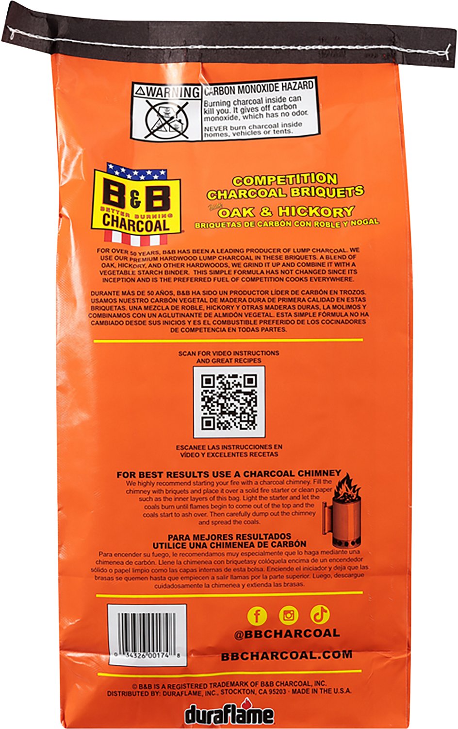 B&B Oak and Hickory 17.6 lb. Charcoal Briquets - view number 2