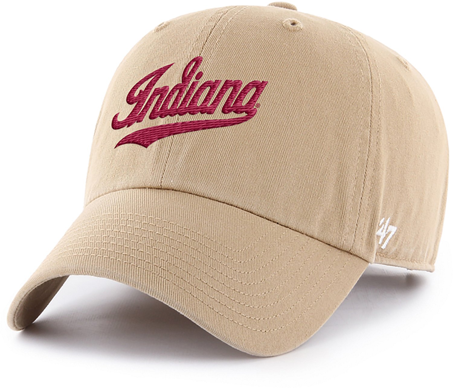 47 Brands Adults' University of Indiana Hoosiers Script Bison Side Clean Up Cap - view number 2