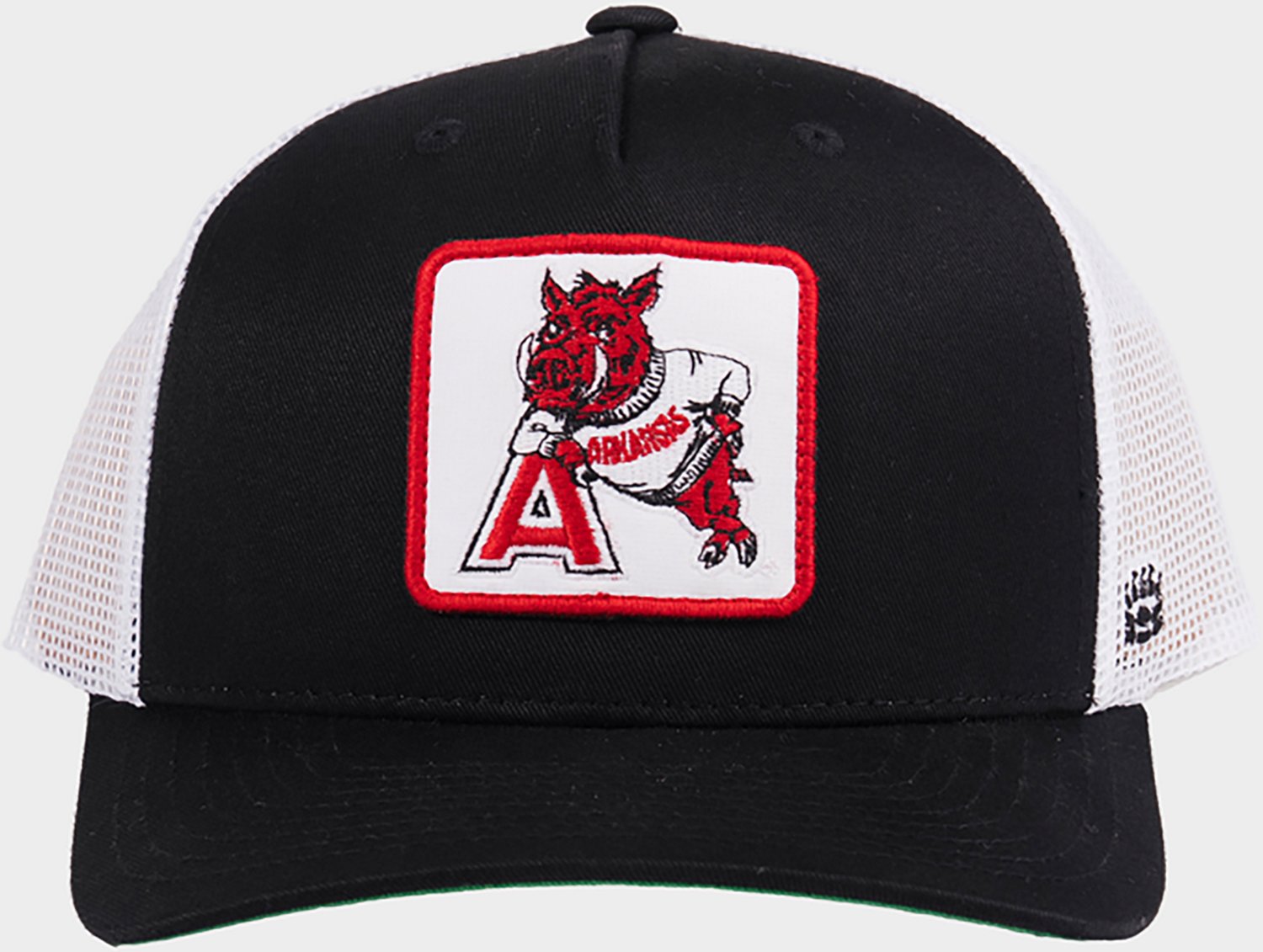 Homefield University of Arkansas Vault Leaning Mascot Patch Trucker Cap