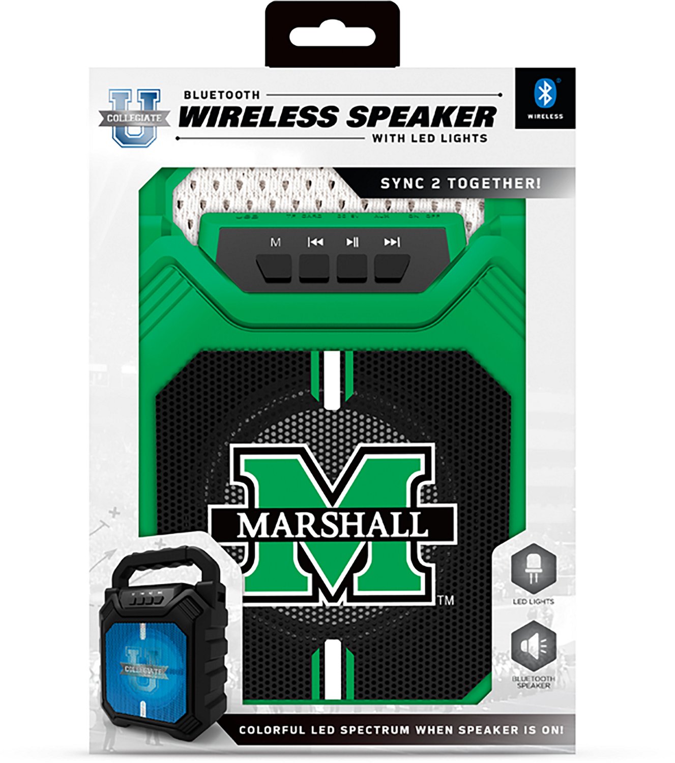 Prime Brands Group Marshall University Shockbox XL V3 LED Colored Wireless Speaker - view number 2