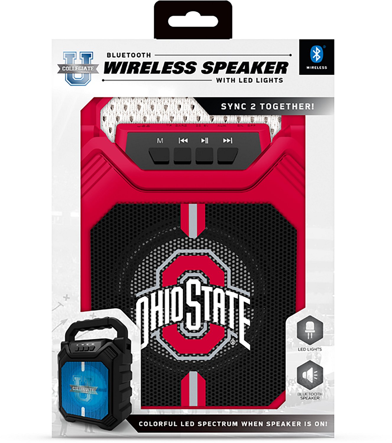 Prime Brands Group Ohio State University Shockbox XL V3 LED Colored Wireless Speaker - view number 2