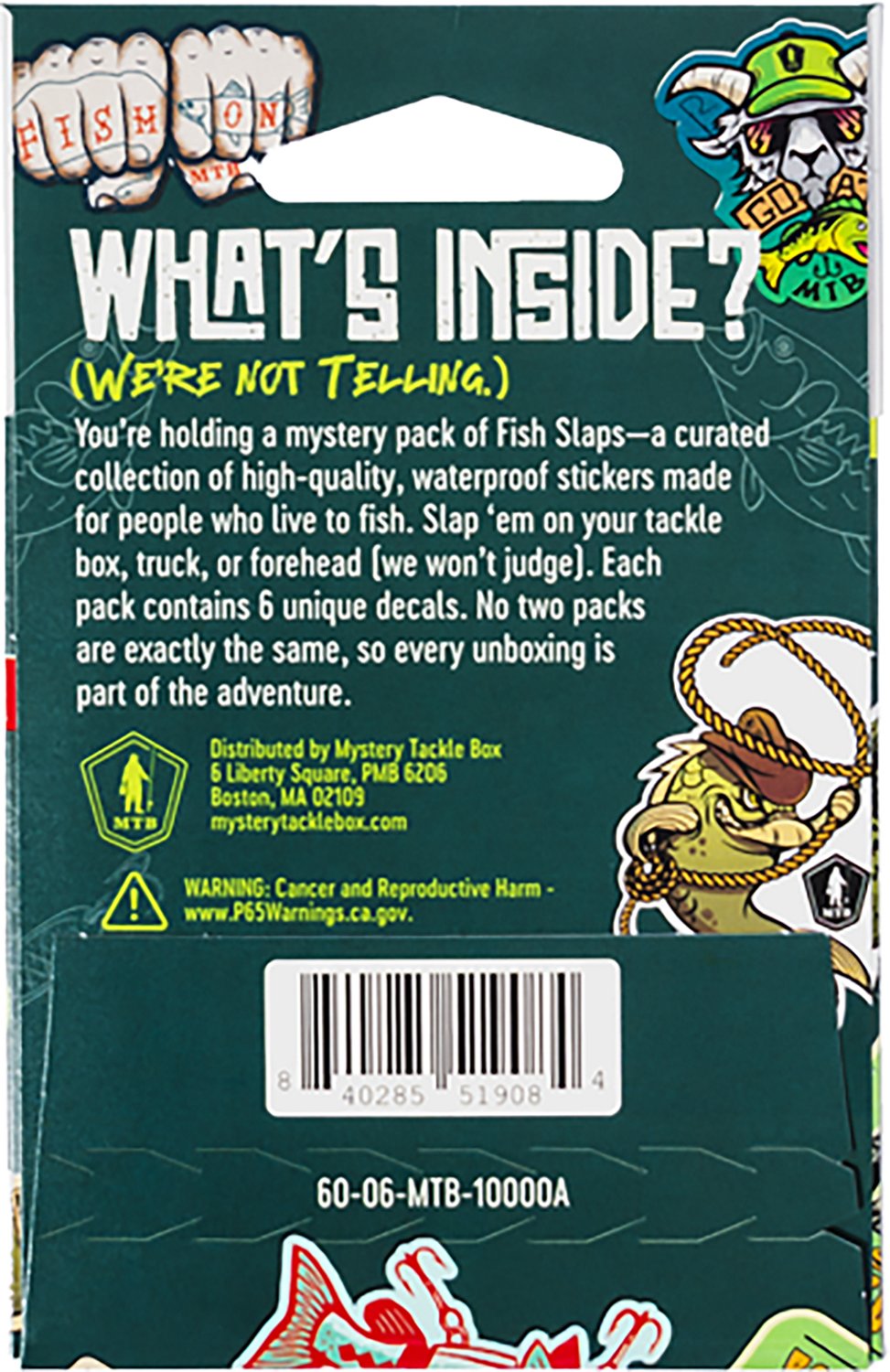 Mystery Tackle Box Fish Slaps Decal Kit - view number 3