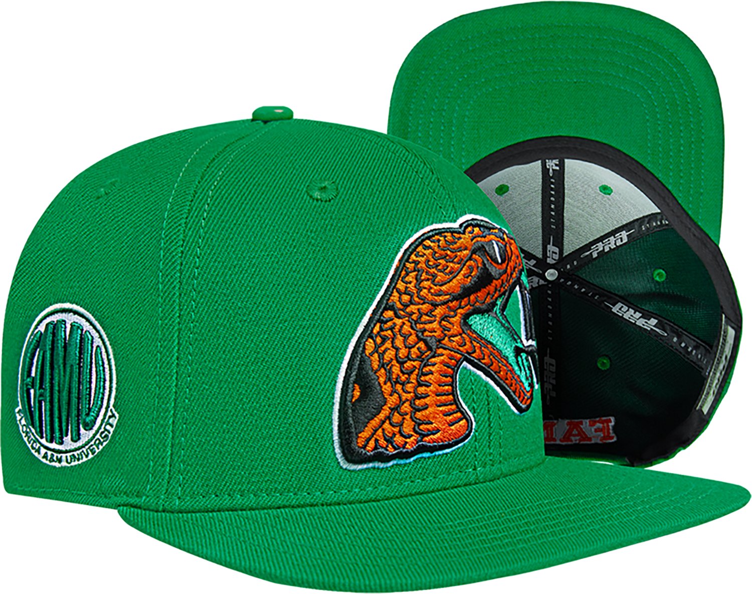 Pro Standard Men's Florida A&M University Primary Logo Mascot Classic Snapback Cap - view number 5