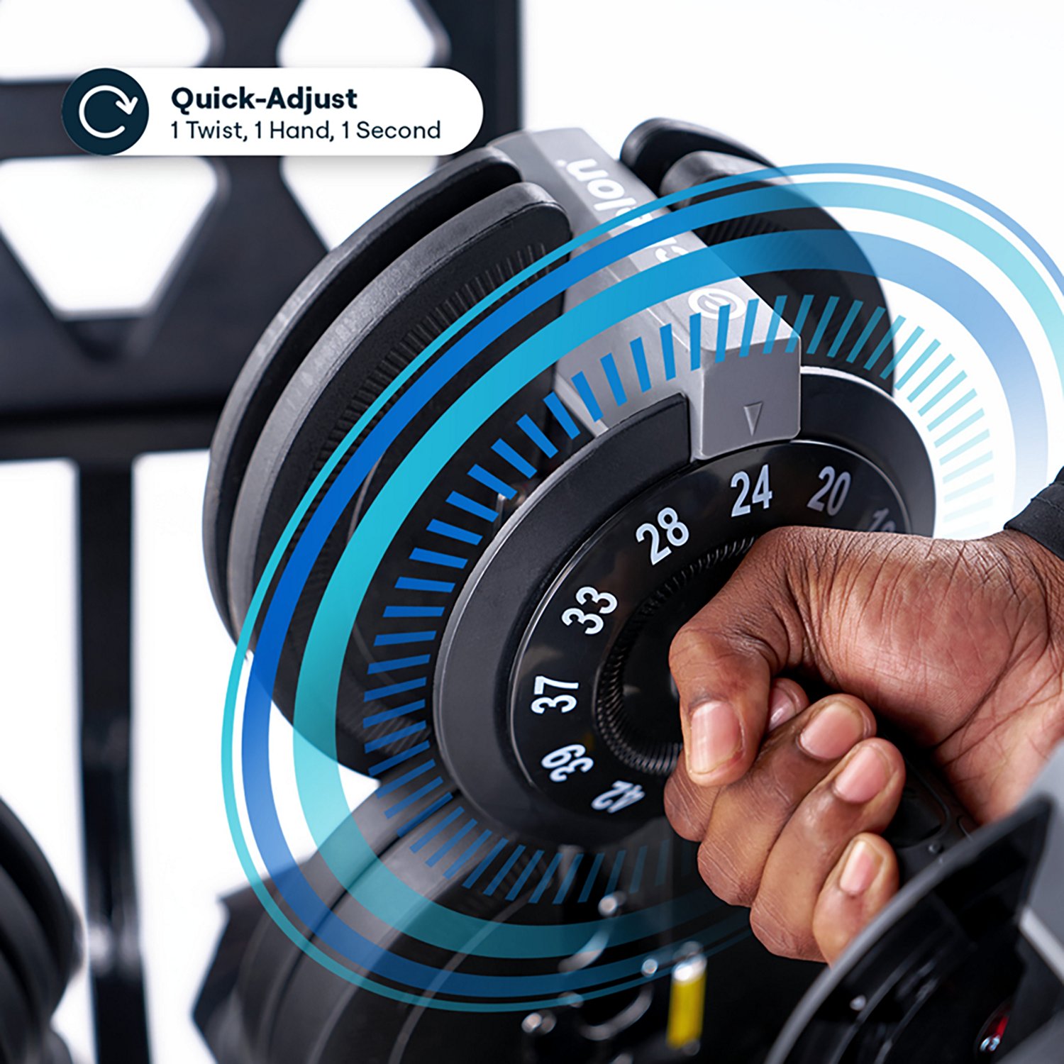 Echelon Strength Adjustable Dumbbells 752 with Stand - view number 5