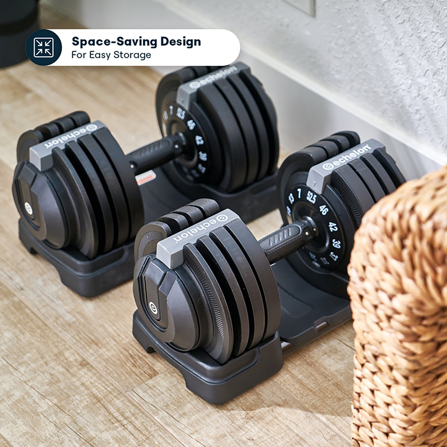 Echelon Strength Adjustable Dumbbells 752 with Stand - view number 6