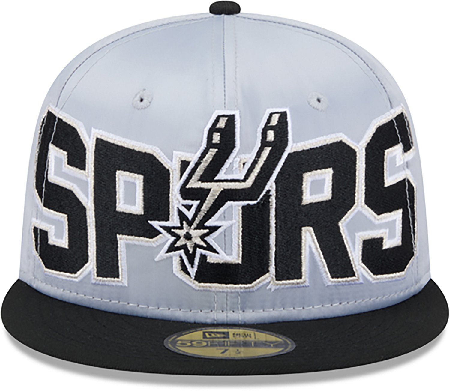 New Era Men’s San Antonio Spurs Satin Black 59FIFTY Cap  - view number 2