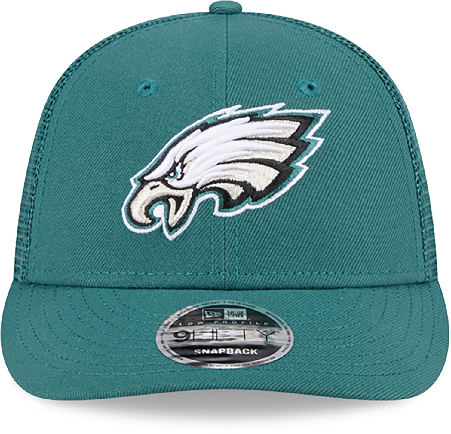 New Era Adults' Philadelphia Eagles Logo Low Profile OTC Trucker Cap - view number 2