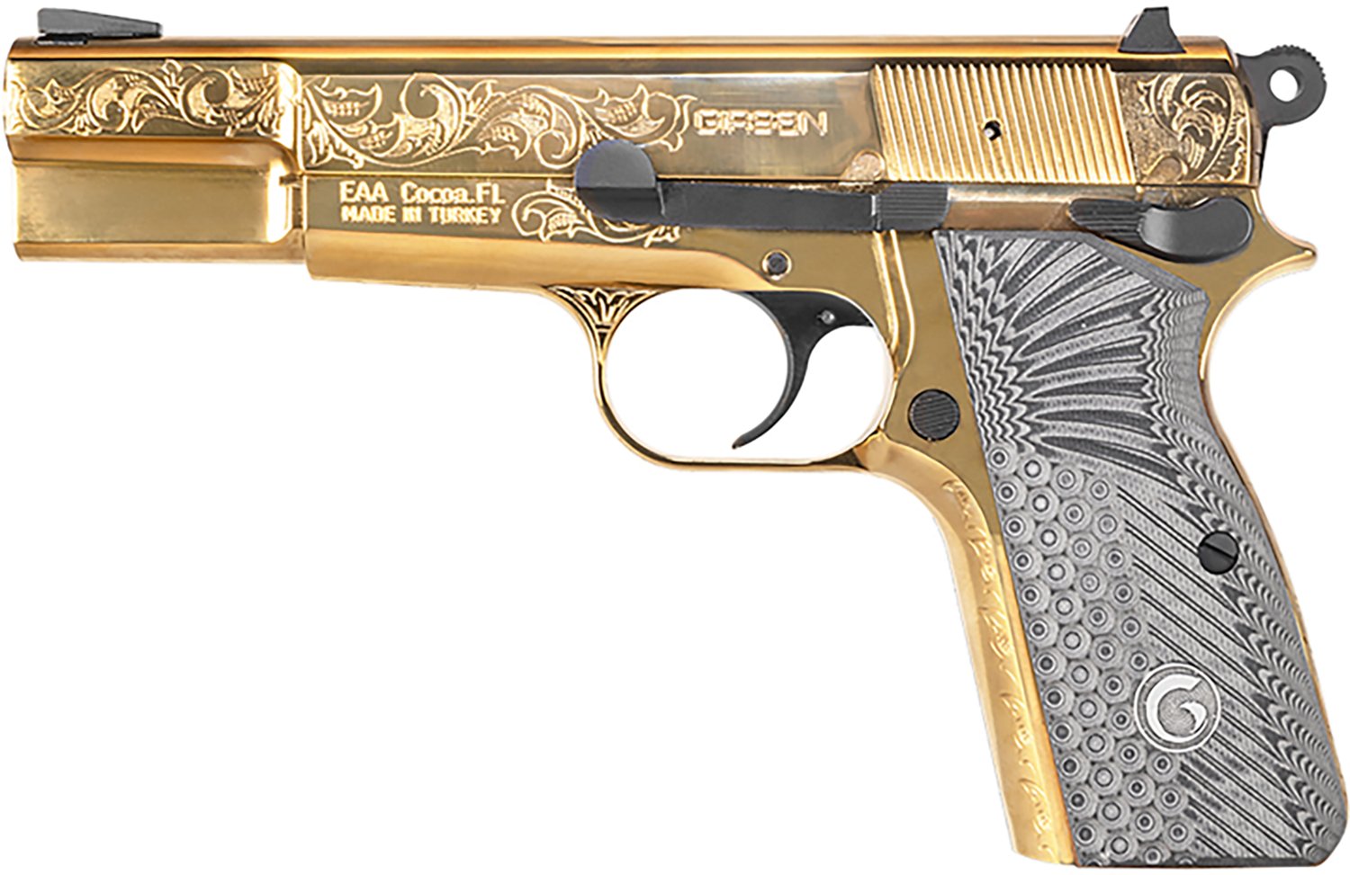 EAA Corp MC P35 Gold 9mm Pistol - view number 2
