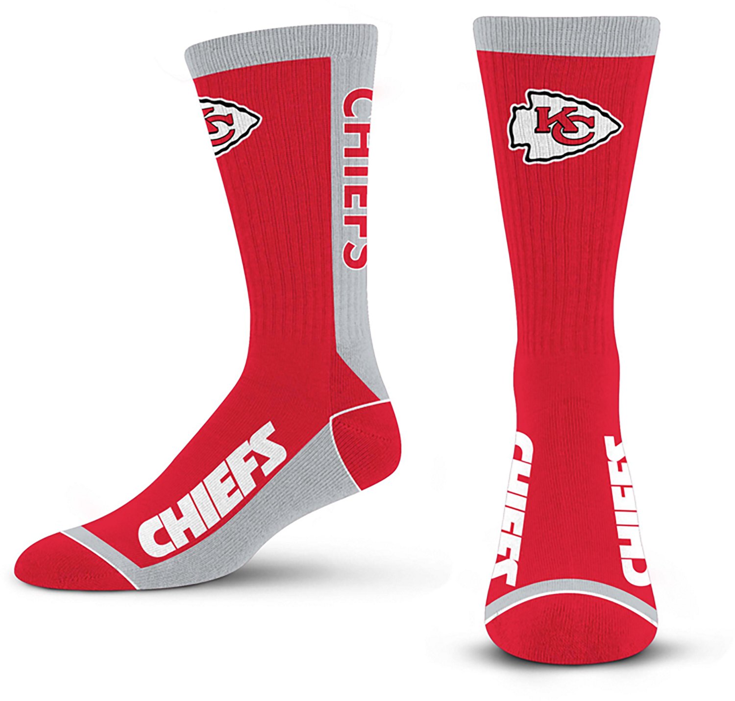 For Bare Feet Adults' Chiefs MVP Crew Socks - view number 1