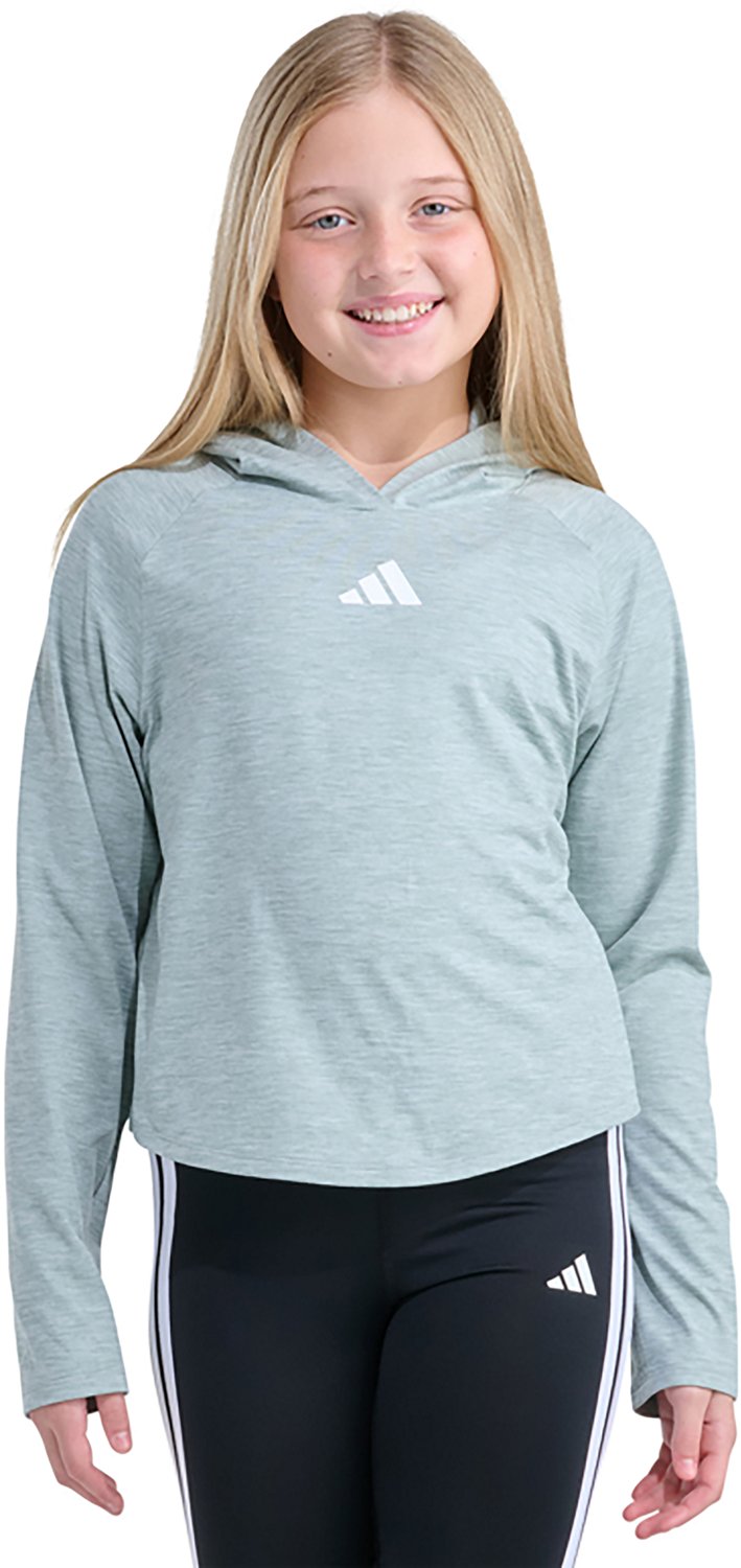 adidas Girls' Melange Hood Top