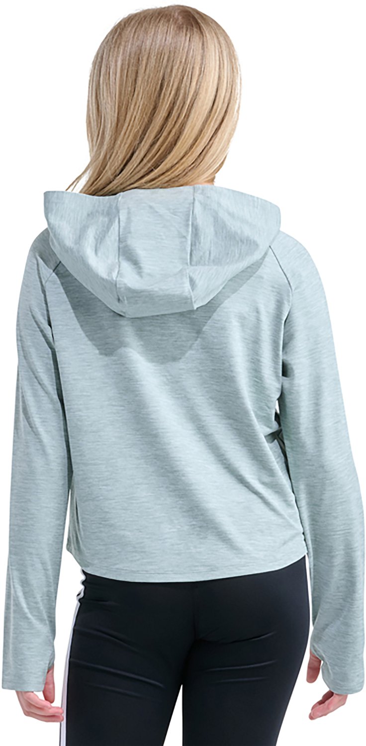 adidas Girls' Melange Hood Top - view number 2