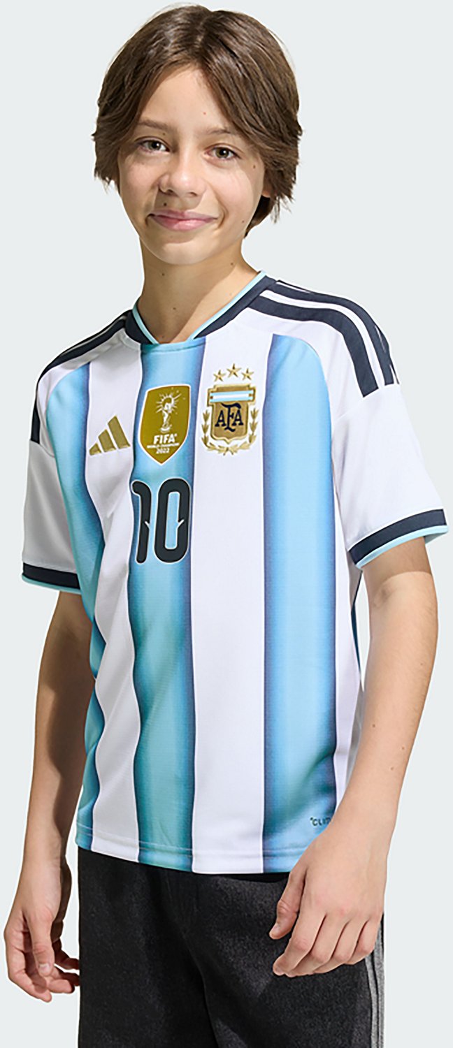 adidas Kids' Lionel Messi Argentina World Cup 2026 Home Replica Jersey - view number 4