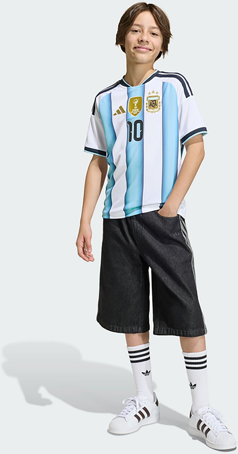 adidas Kids' Lionel Messi Argentina World Cup 2026 Home Replica Jersey - view number 5