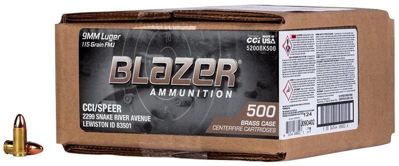 Blazer Brass Black Pack 9mm Luger 115-Grain Centerfire Pistol Ammunition - view number 2