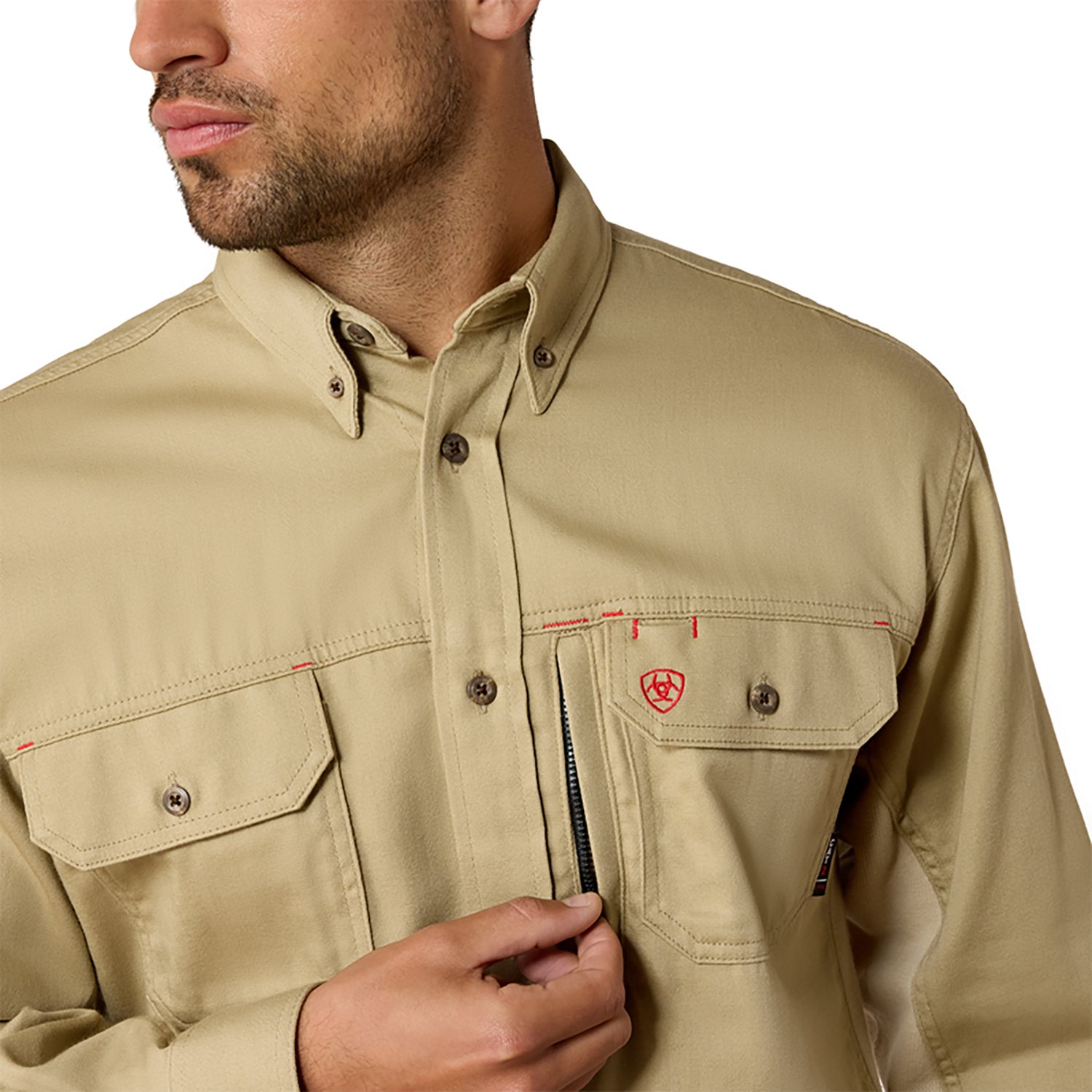 Ariat Men's FR Solid Vent Work Shirt - view number 3