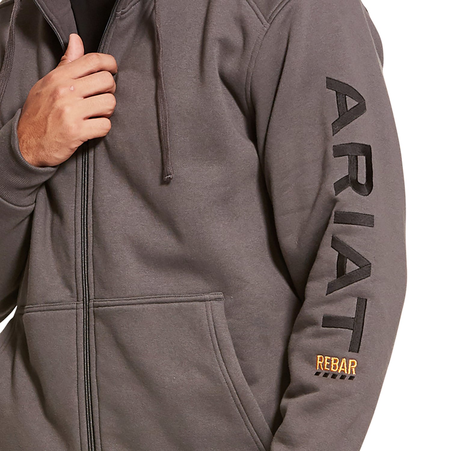 Ariat Men's Rebar All-Weather Full-Zip Hoodie - view number 2