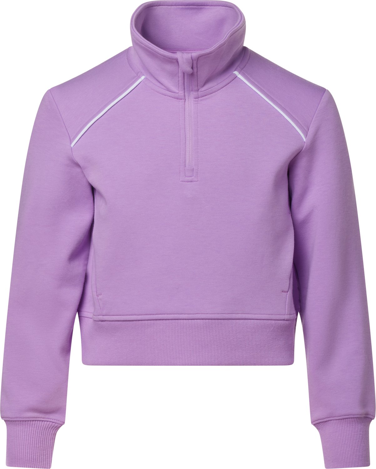 BCG Girls' Double Knit 1/4-Zip Long Sleeve Top - view number 3