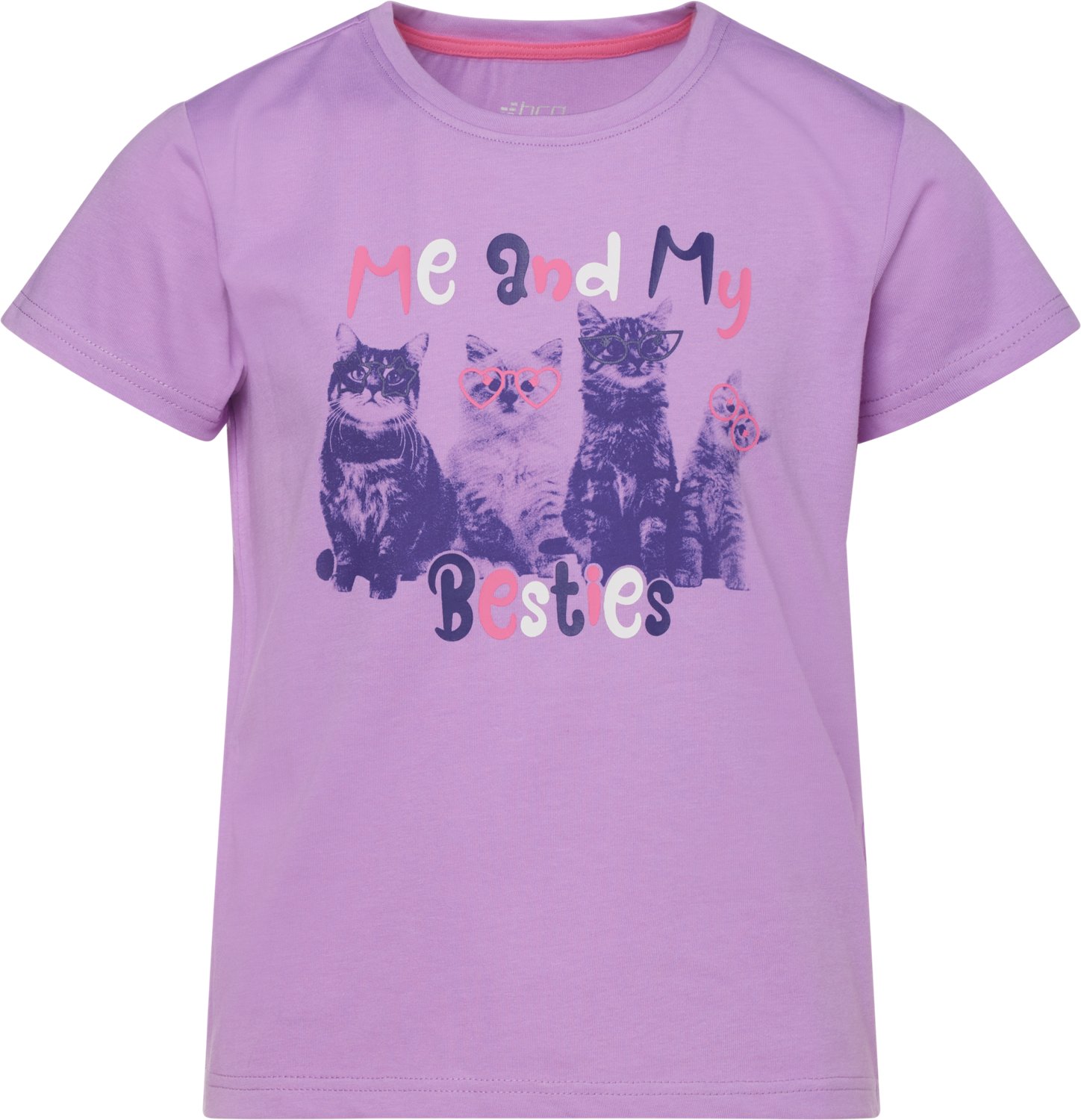 BCG Girls' Cotton GFX Short Sleeve T-shirt