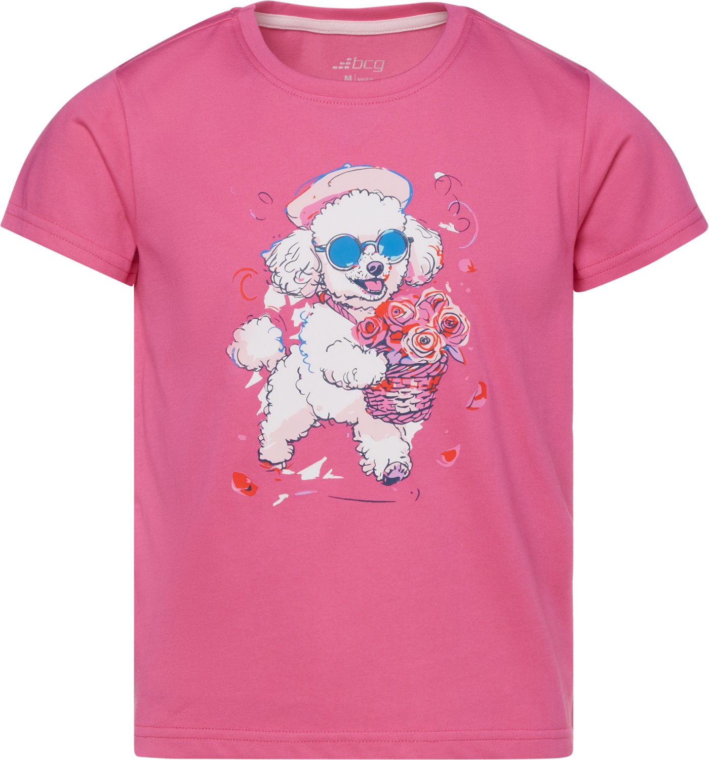 BCG Girls' Cotton GFX Short Sleeve T-shirt