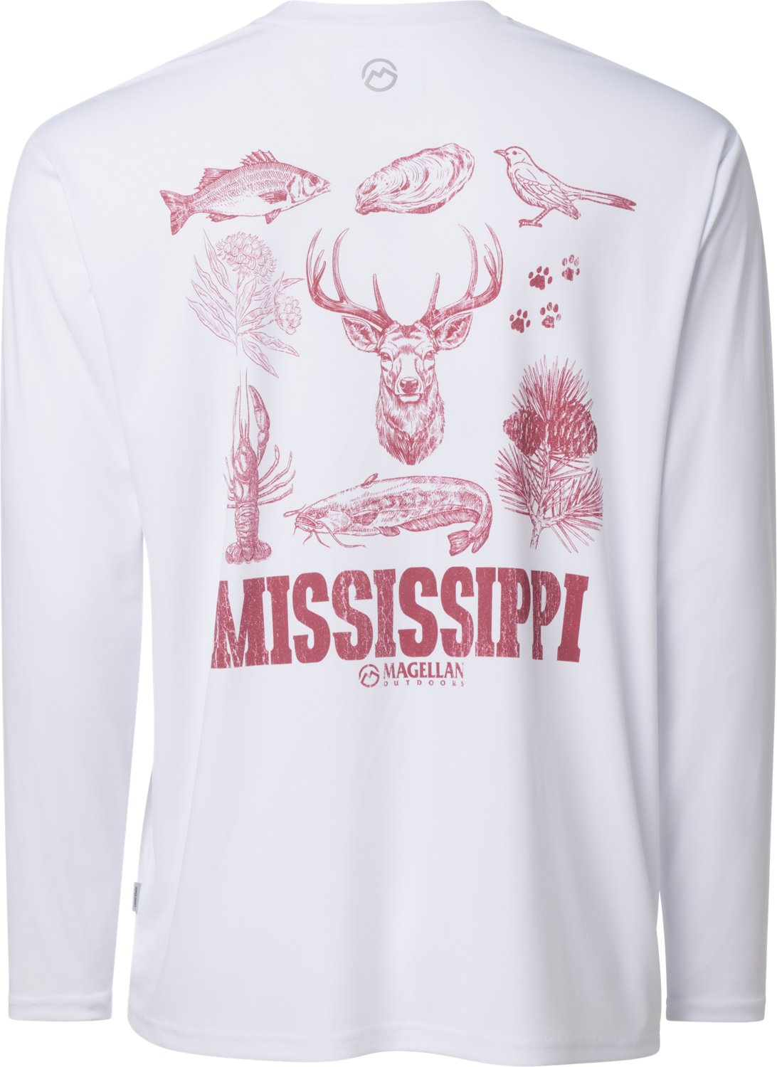 Magellan Outdoors Men's Local State Mississippi Graphic Crew Long Sleeve T-shirt - view number 3