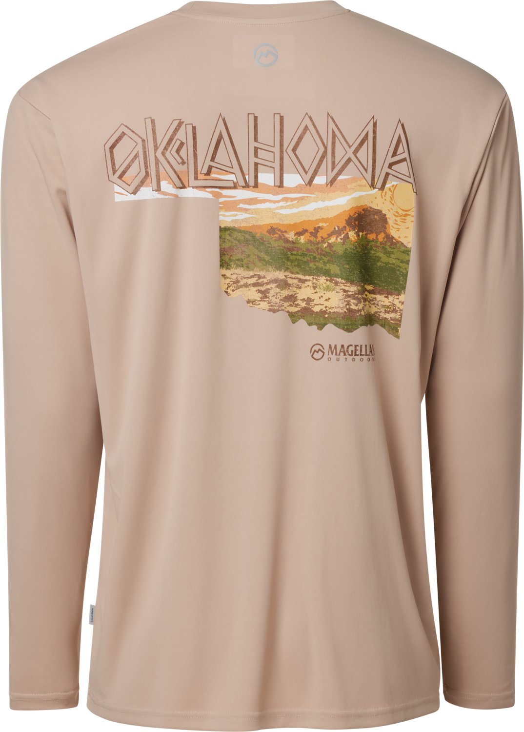 Magellan Outdoors Men's Local State Oklahoma Graphic Crew Long Sleeve T-shirt - view number 3