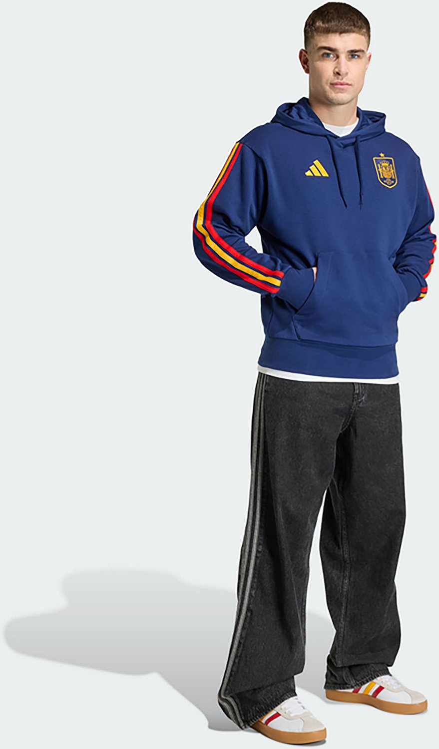adidas Men's Spain World Cup 2026 Alphaskin Pullover Hoodie - view number 3
