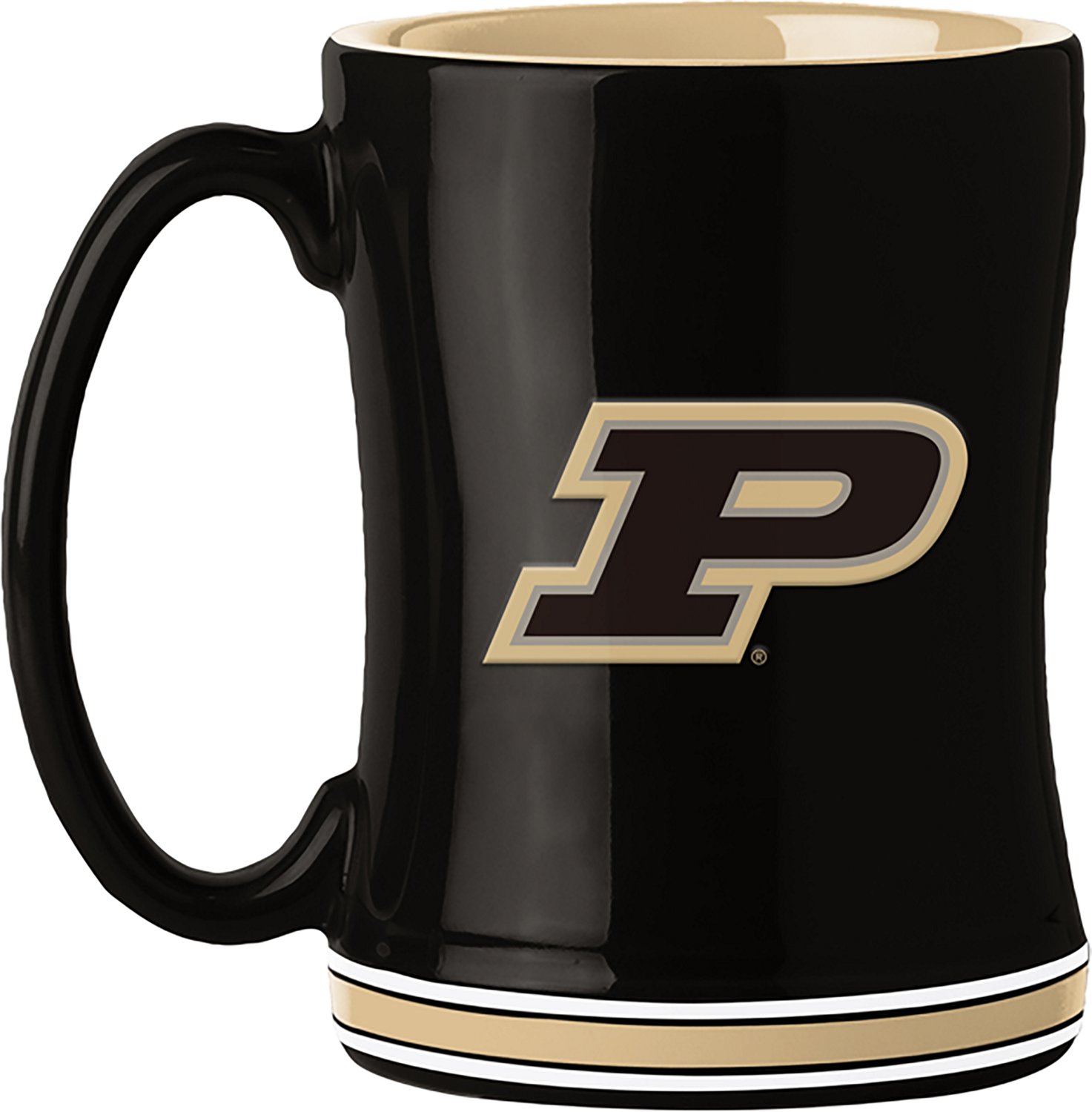 Logo Brands Purdue University 14 oz Relief Mug