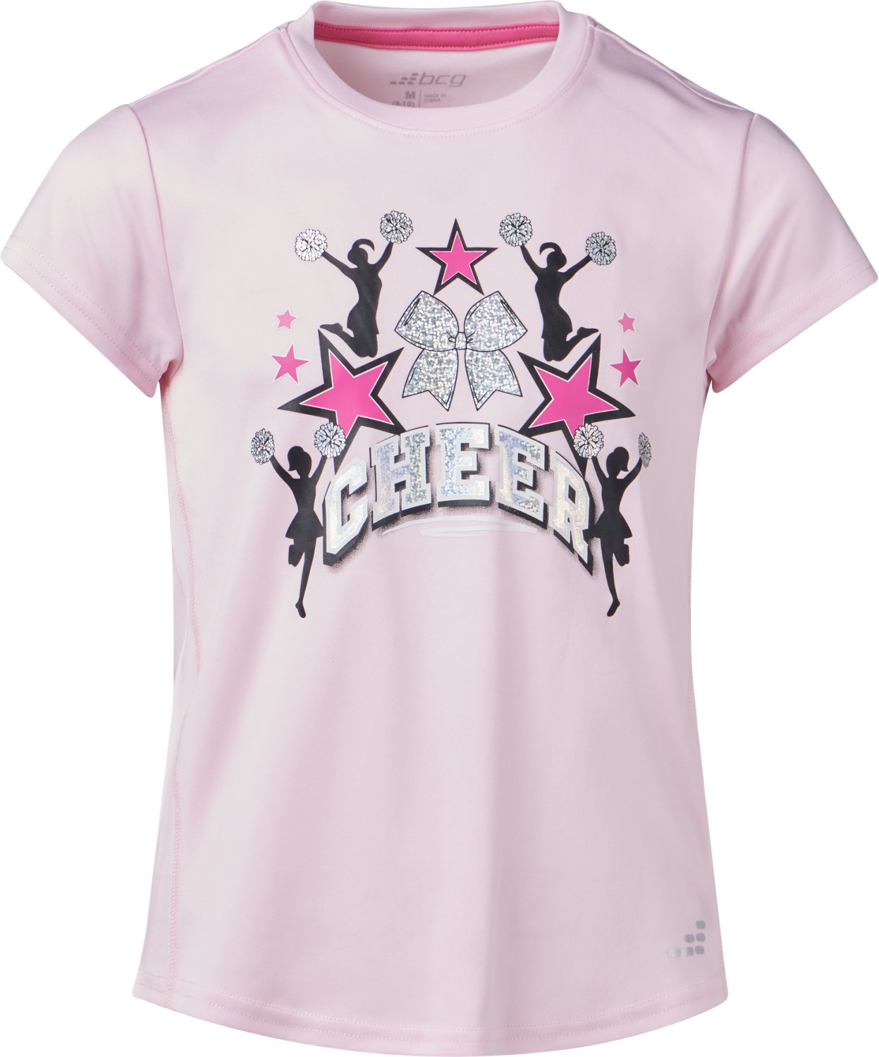 BCG Girls’ Training Turbo Sparkle Cheer T-Shirt