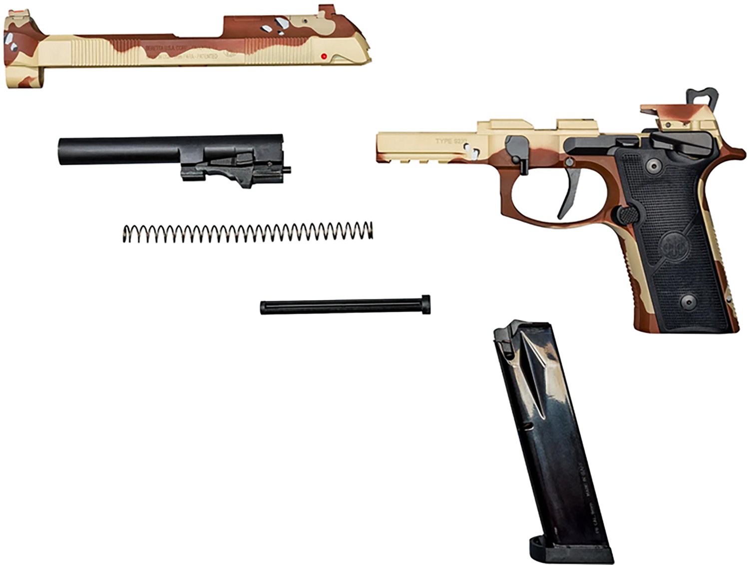 Beretta 92XI Chocolate Chip 9mm Pistol - view number 3