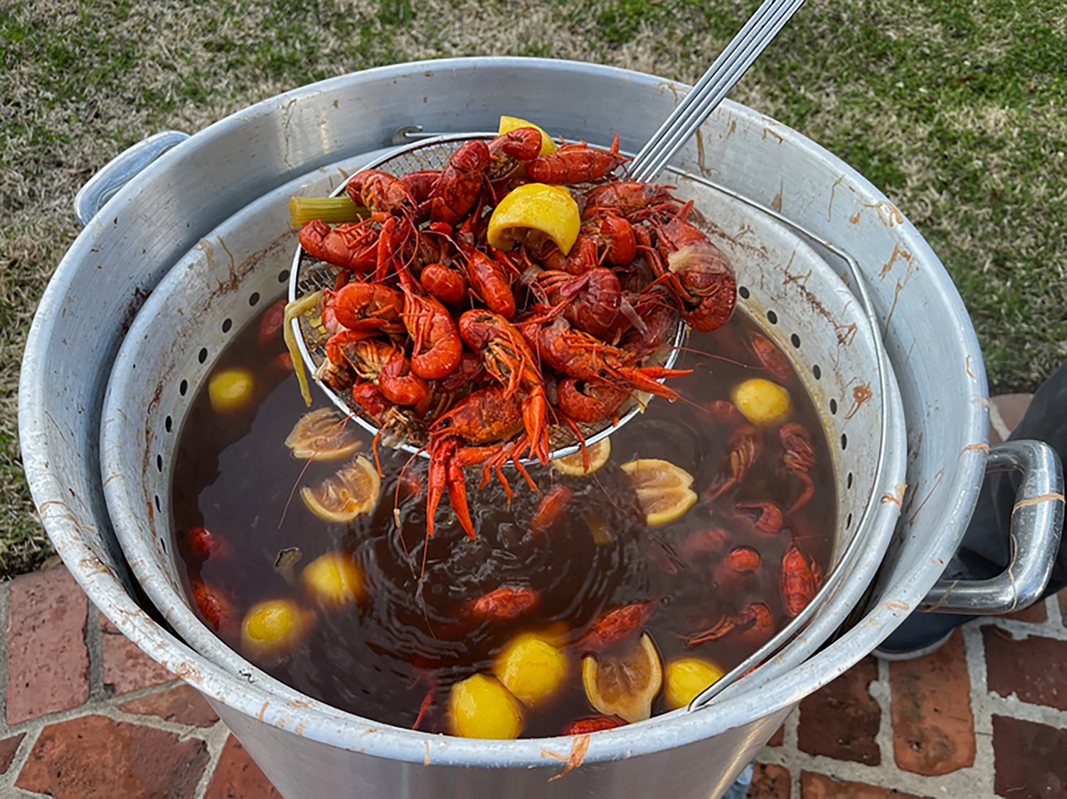 King Kooker Heavy-Duty 36 in Chrome-Plated Skimmer with 9 in Wire Mesh Bow - view number 3