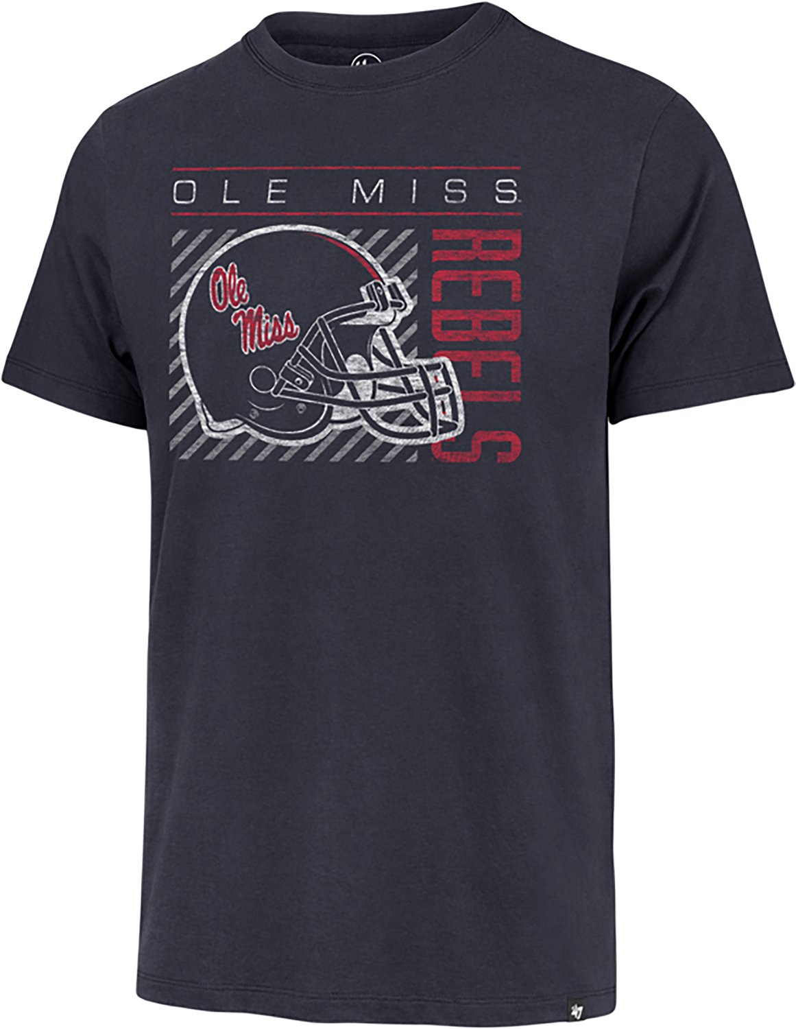 '47 Ole Miss Team Football Helmet Franklin SS T-shirt