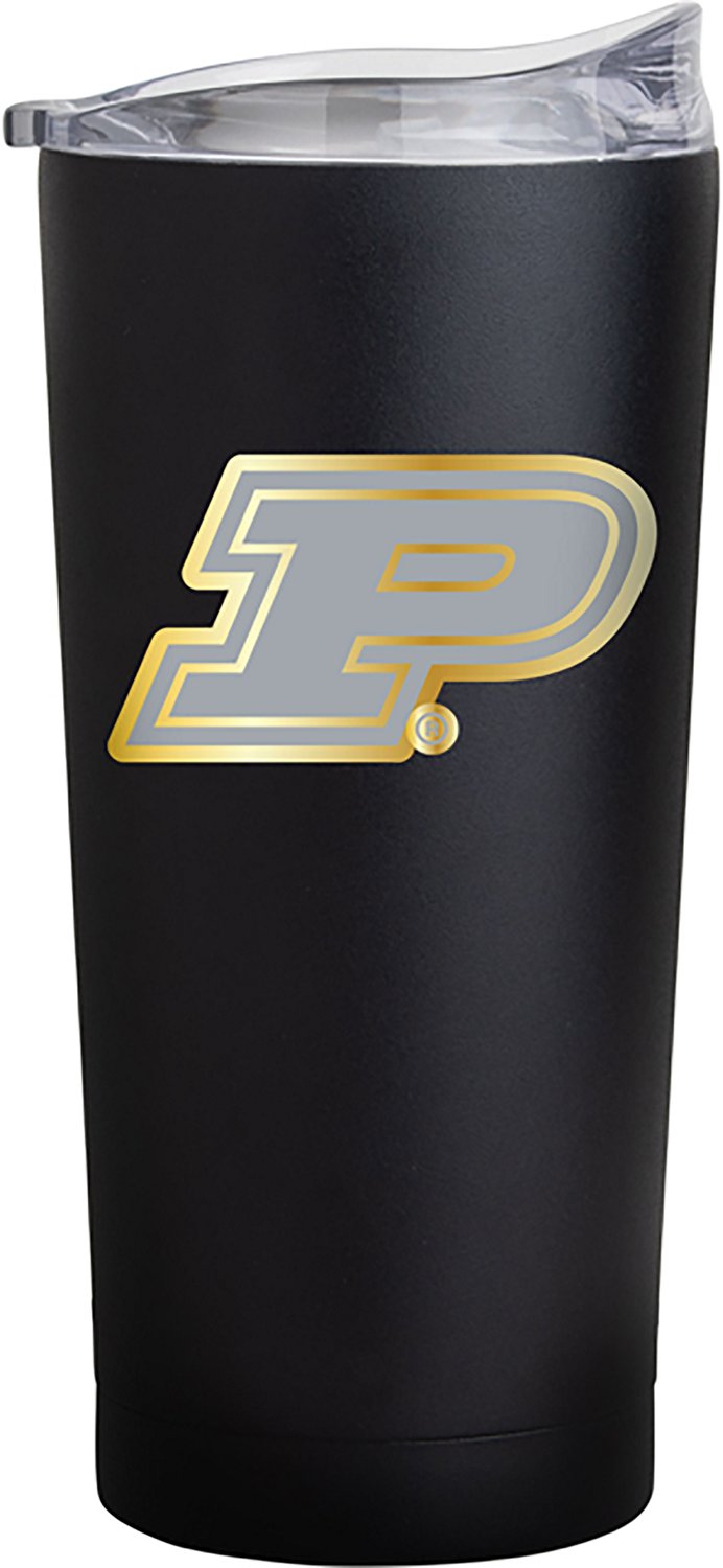 Logo Brands Purdue University Foil 20 oz Powder Coat Tumbler