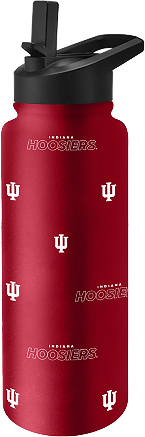 Logo Brands Indiana University Step and Repeat 34 oz Quencher Bottle
