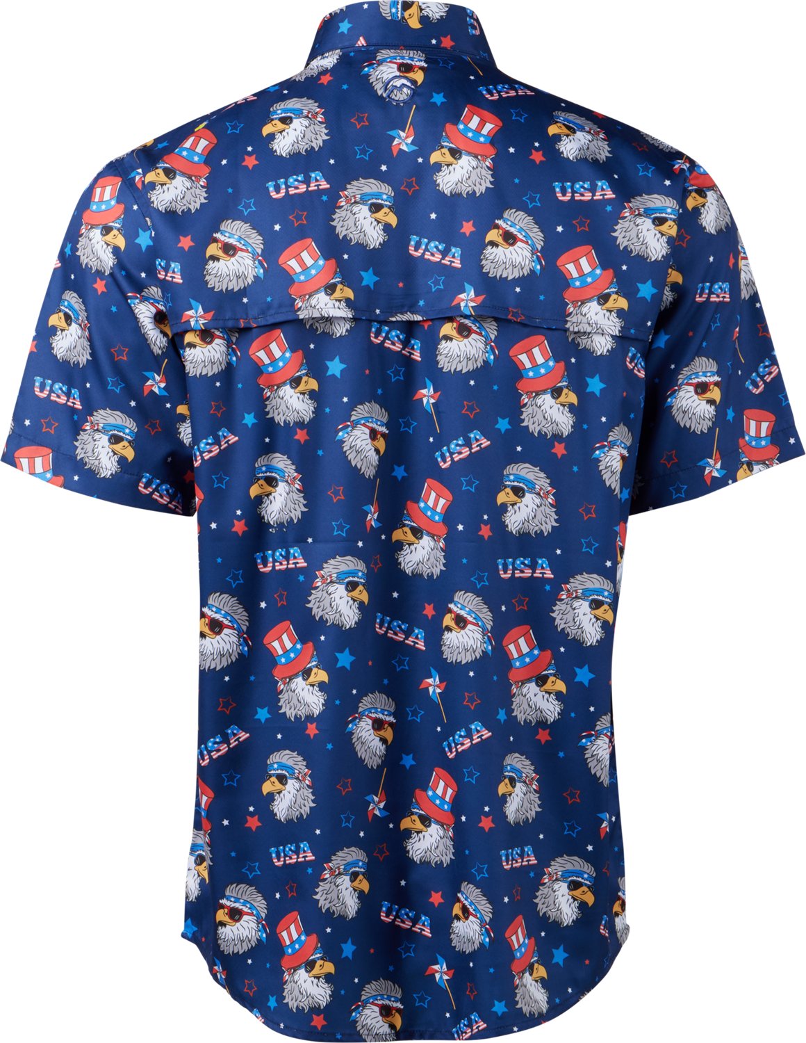 Magellan Outdoors Men's Americana Print Short Sleeve Shirt - view number 2
