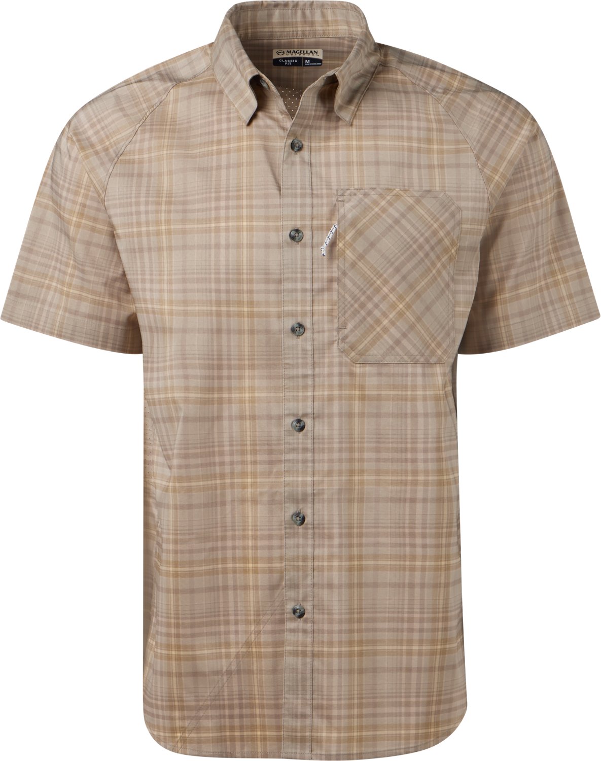 Magellan Outdoors Men's Hickory Canyon Plaid Short Sleeve Shirt                                                                  - view number 3