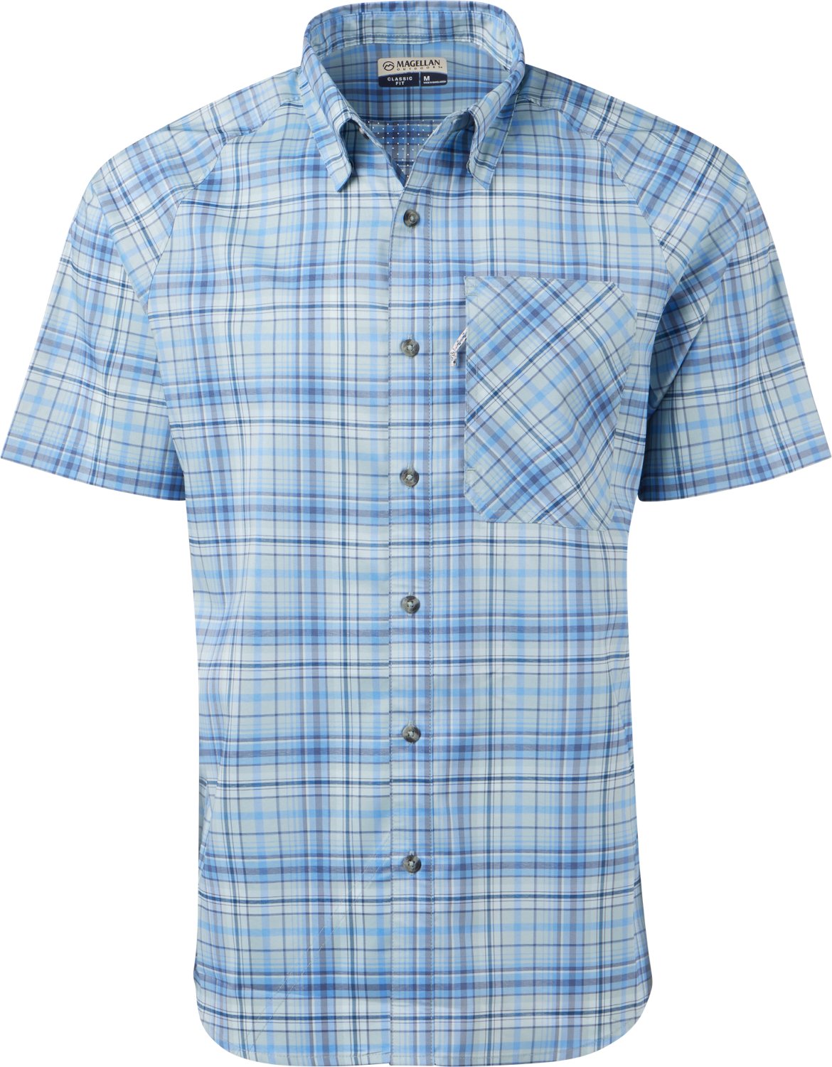 Magellan Outdoors Men's Hickory Canyon Plaid Short Sleeve Shirt                                                                  - view number 3