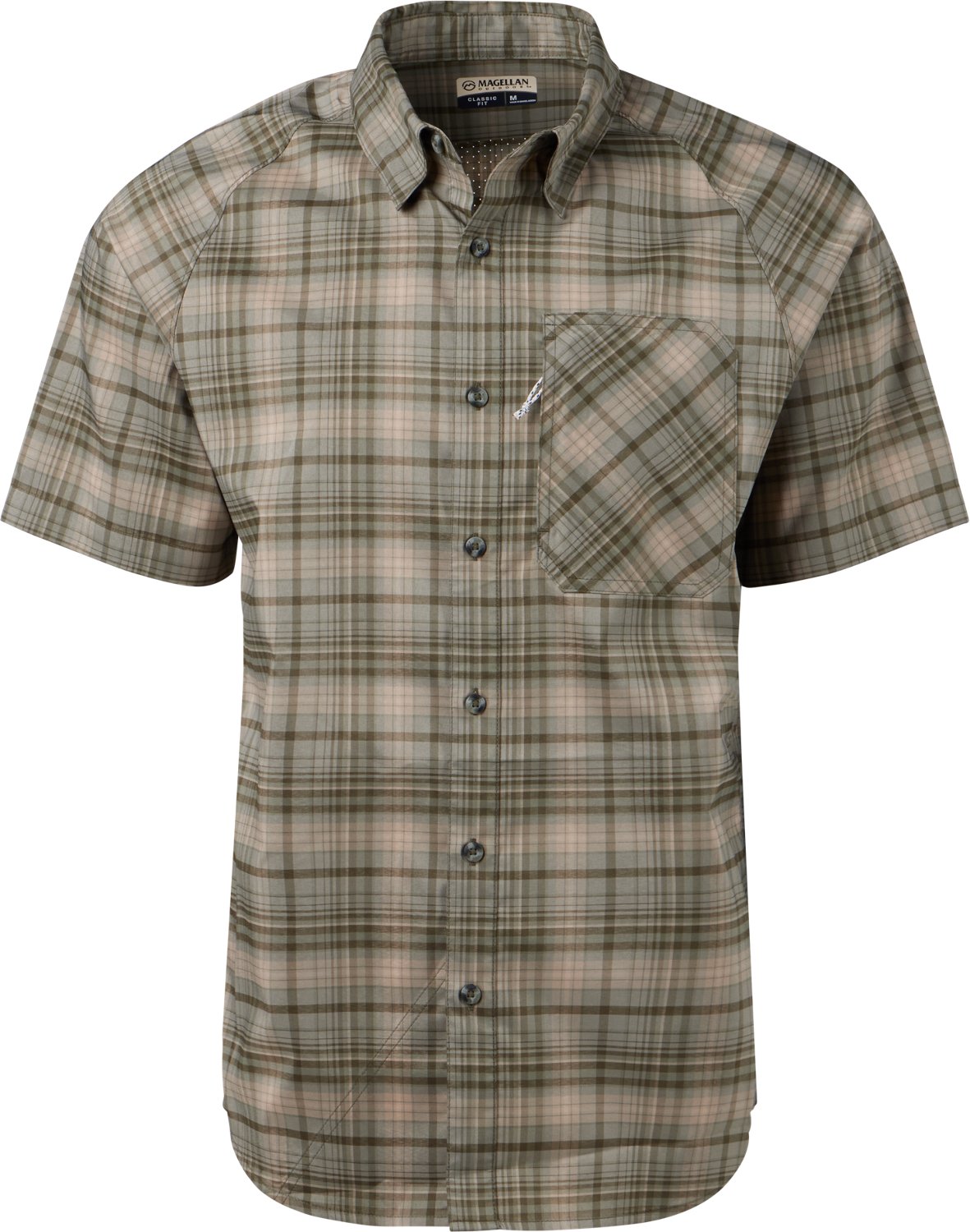Magellan Outdoors Men's Hickory Canyon Plaid Short Sleeve Shirt                                                                  - view number 3