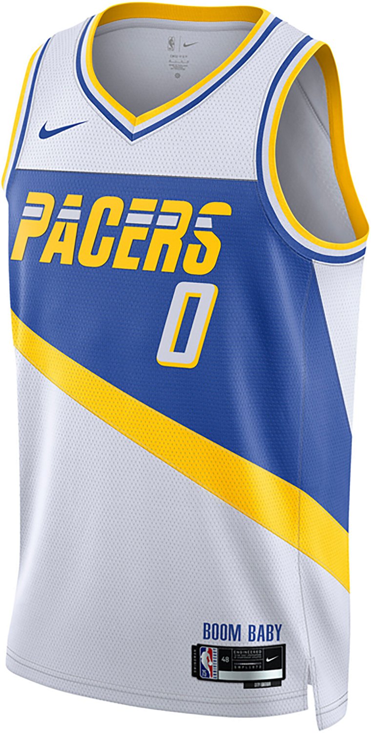 Nike Men's Indiana Pacers 2025 City Edition Tyrese Haliburton Swingman Jersey - view number 2