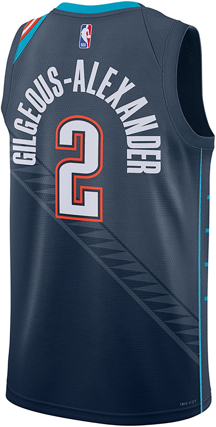Nike Men's Oklahoma City Thunder Shai Gilgeous-Alexander Swingman City Edition Jersey - view number 2
