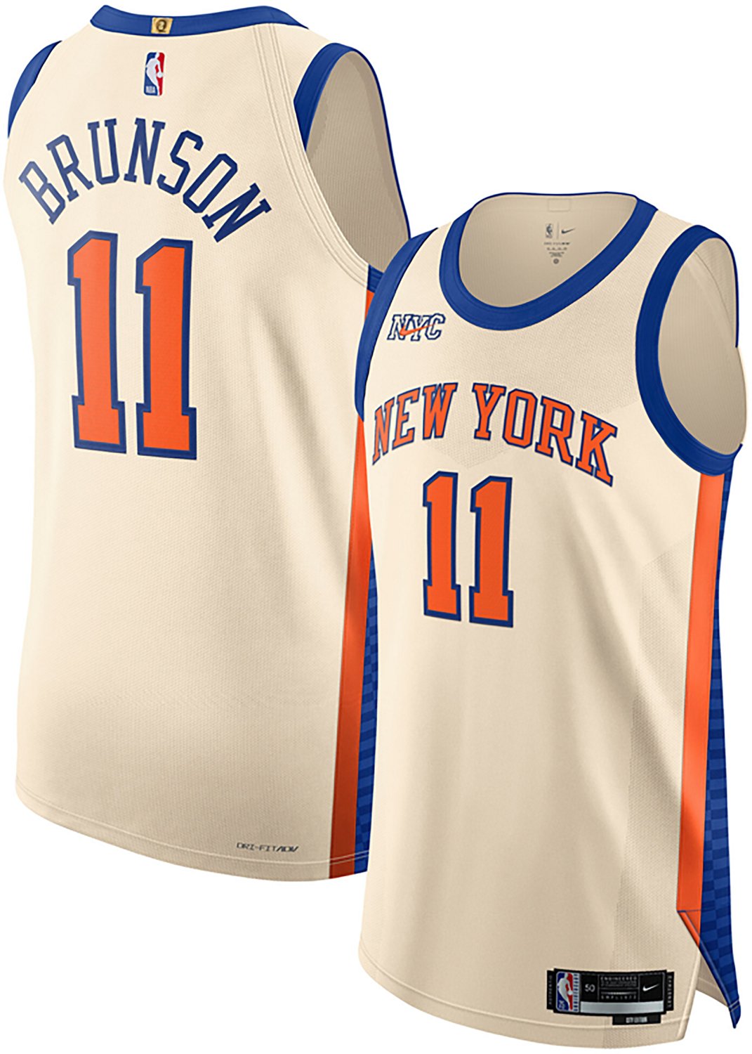 Nike Men's New York Knicks 2025 City Edition Jalen Brunson Authentic Jersey - view number 1