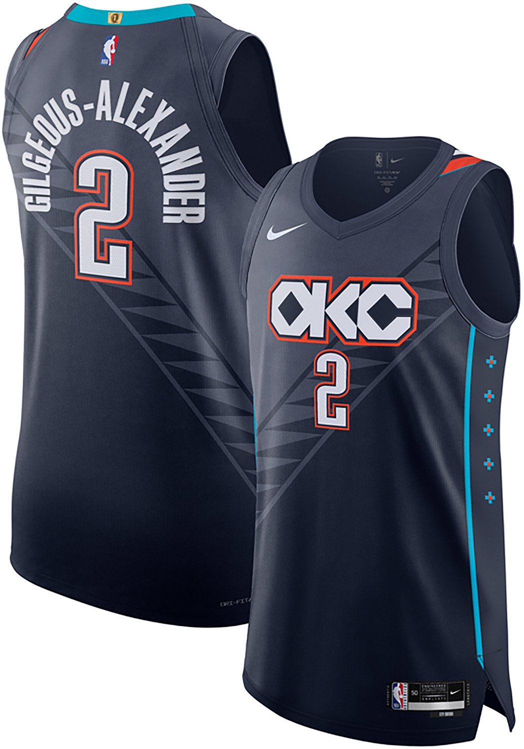 Nike Men's Oklahoma City Thunder 2025 City Edition Shai Gilgeous-Alexander Authentic Jersey - view number 1