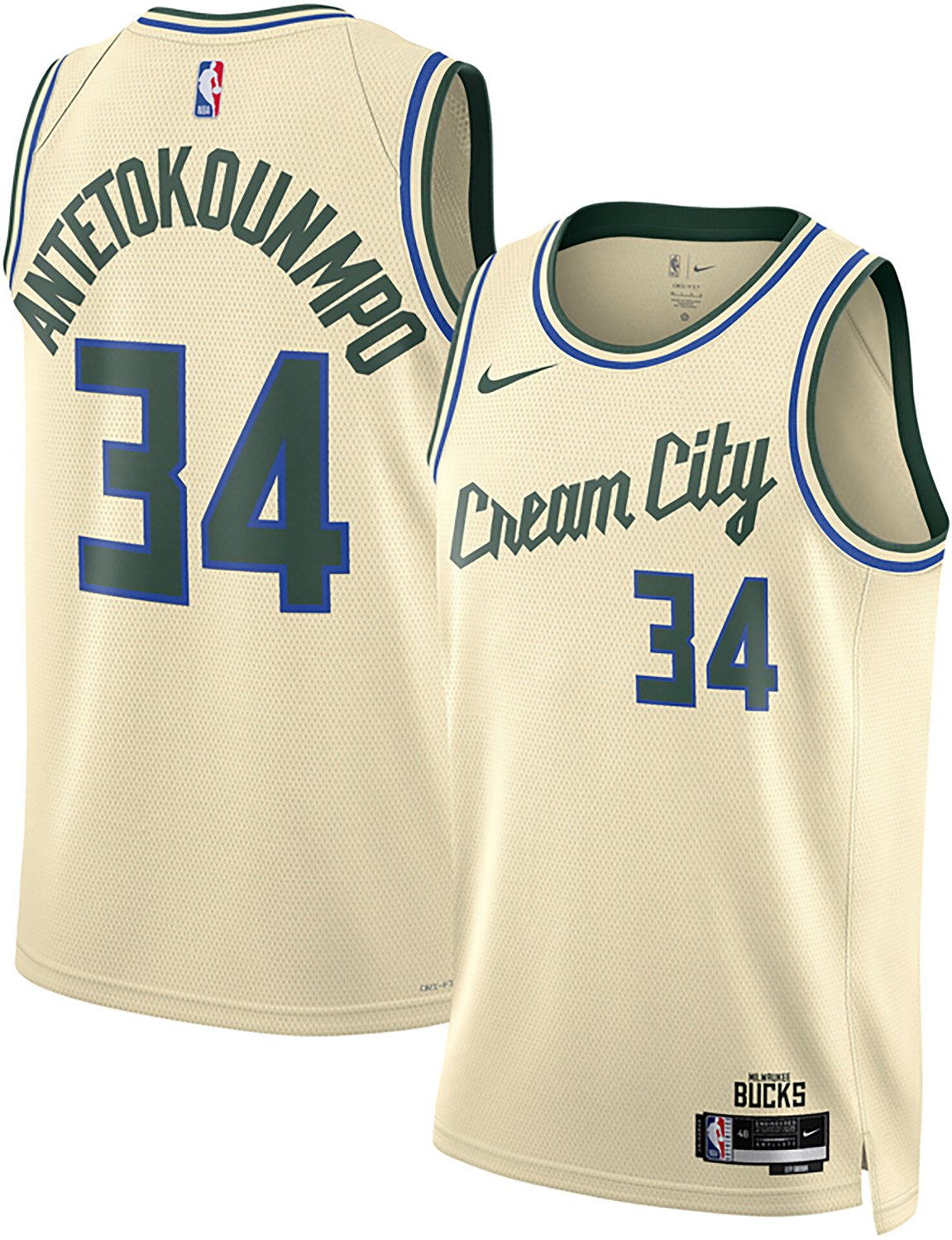 Nike Men's Milwaukee Bucks 2025 City Edition Giannis Antetokounmpo Swingman Jersey - view number 1
