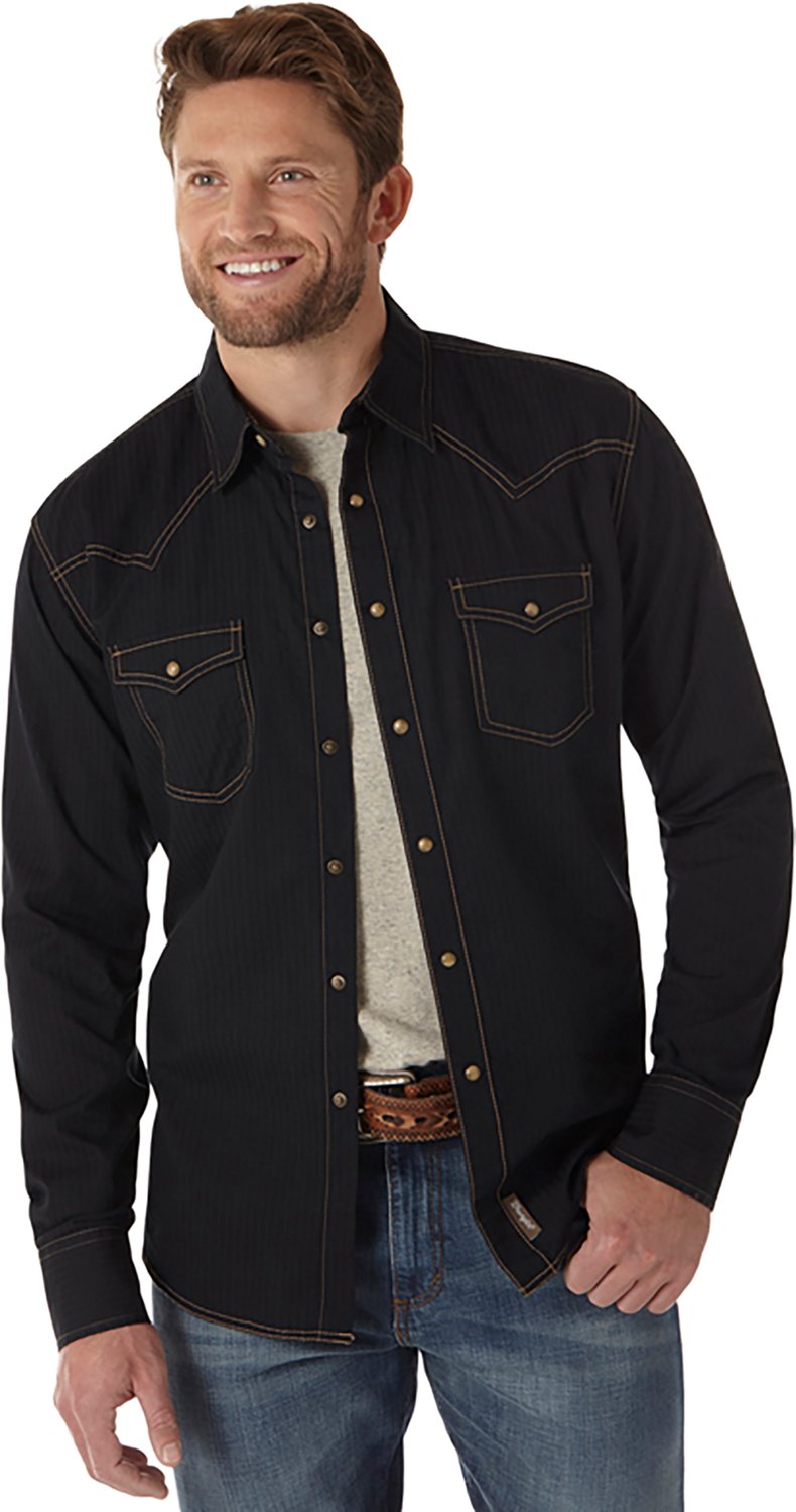 Wrangler Men's Retro Premium Long Sleeve Snap Shirt