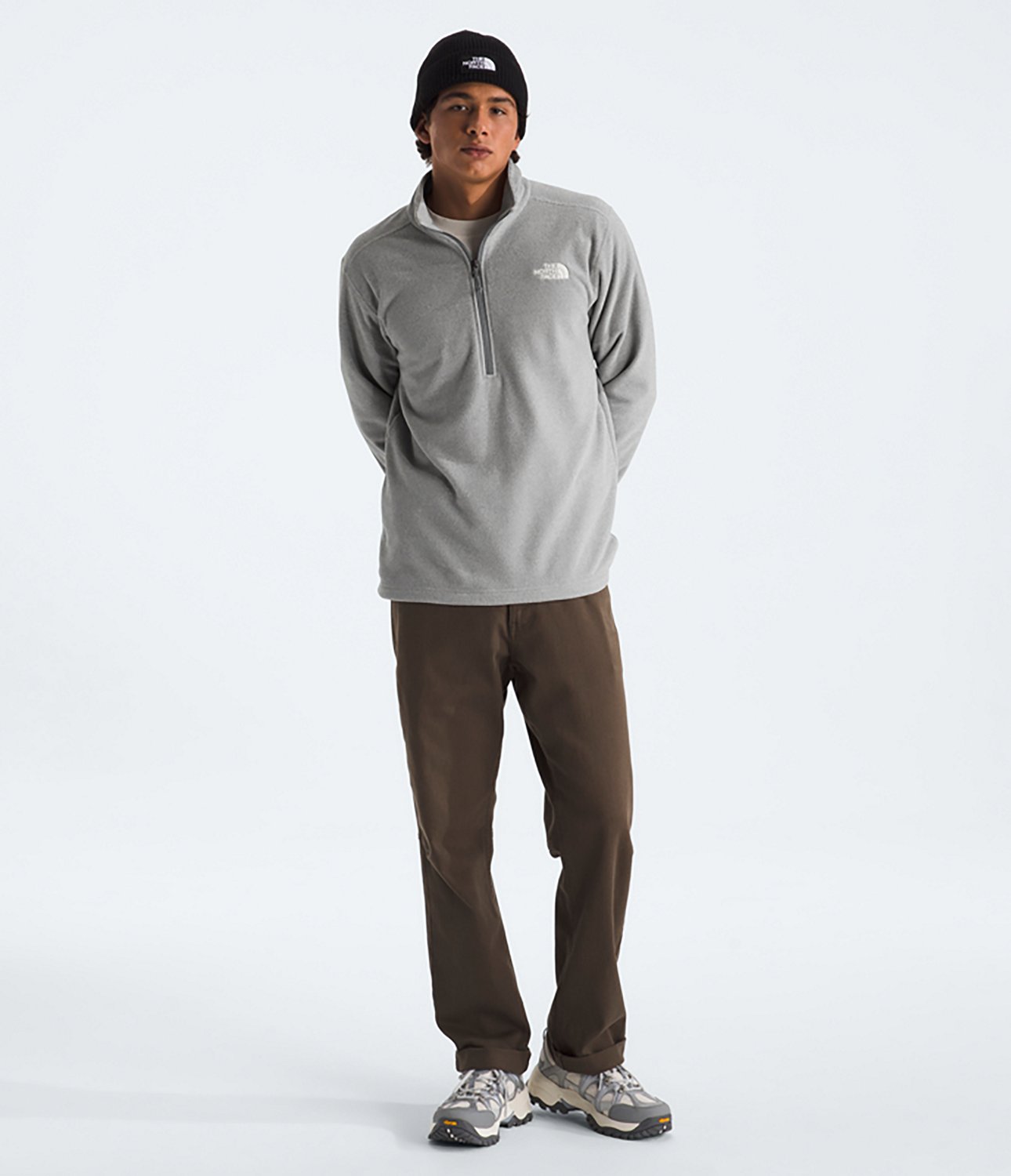 The North Face Men's Textured Cap Rock 1/4 Zip Pullover Sweatshirt - view number 4