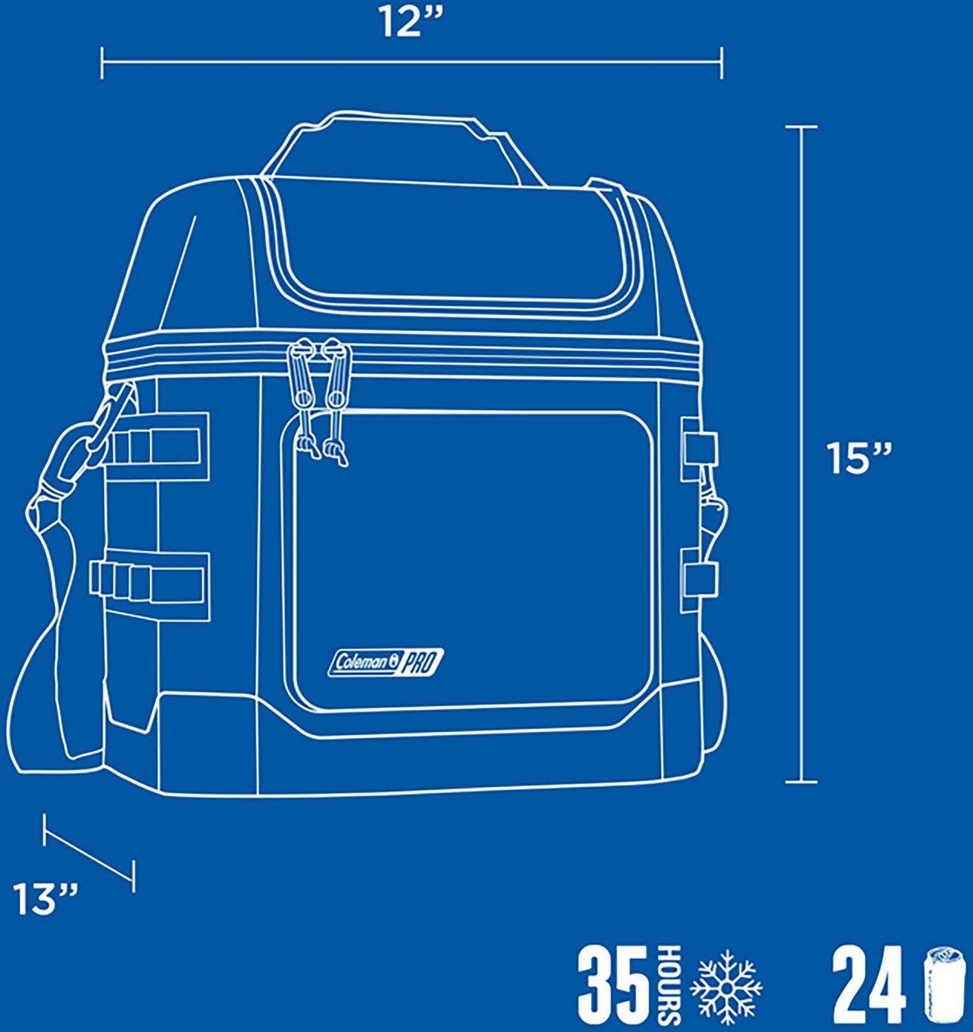 Coleman Pro 24 Can Soft Cooler - view number 7