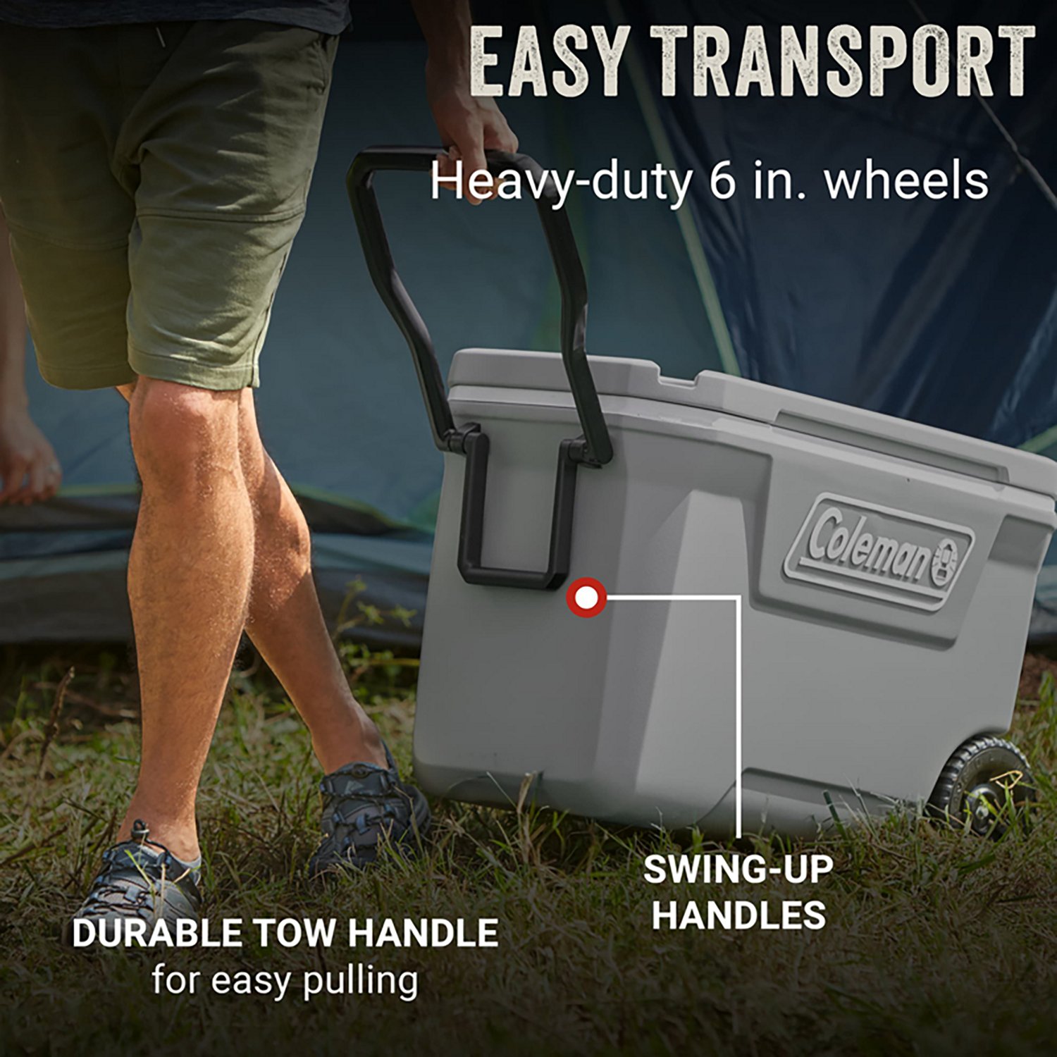 Coleman 316 Series 62 qt Wheeled Hard Cooler - view number 6