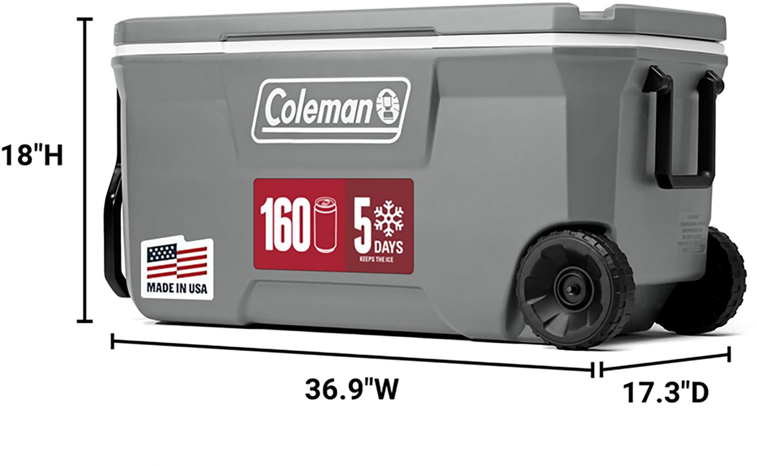 Coleman 316 Series 100 qt Wheeled Hard Cooler - view number 2